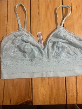 Victoria's Secret Pale Blue Lace Bralette
